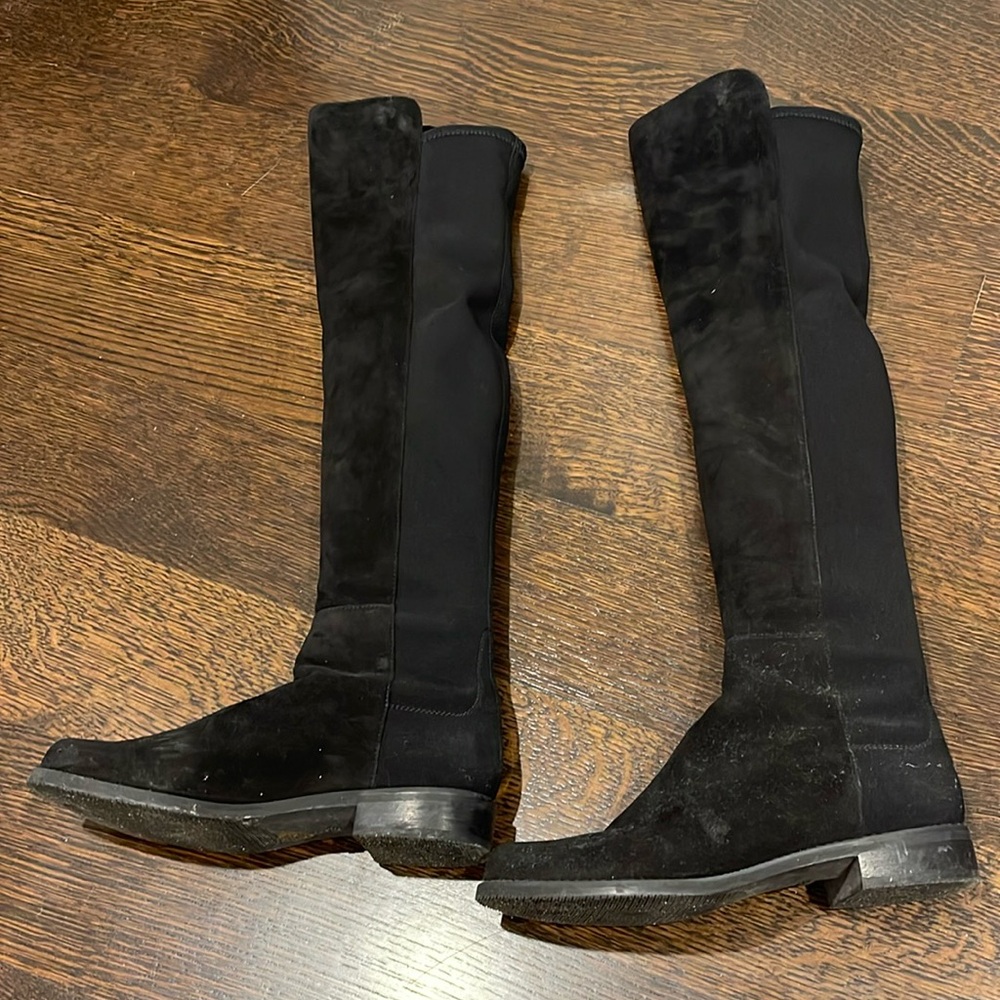 Stuart Weitzman over knee suede boots